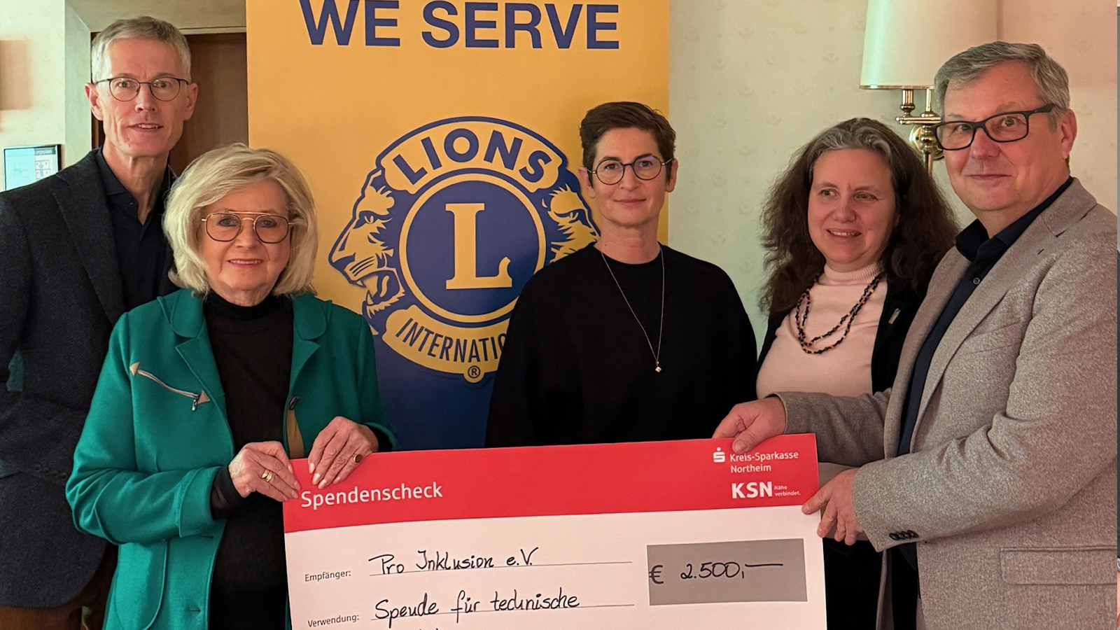 Lions Club Northeim unterstützt Pro Inklusion e.V. mit 2.500-Euro-Spende für wichtige Teilhabeprojekte