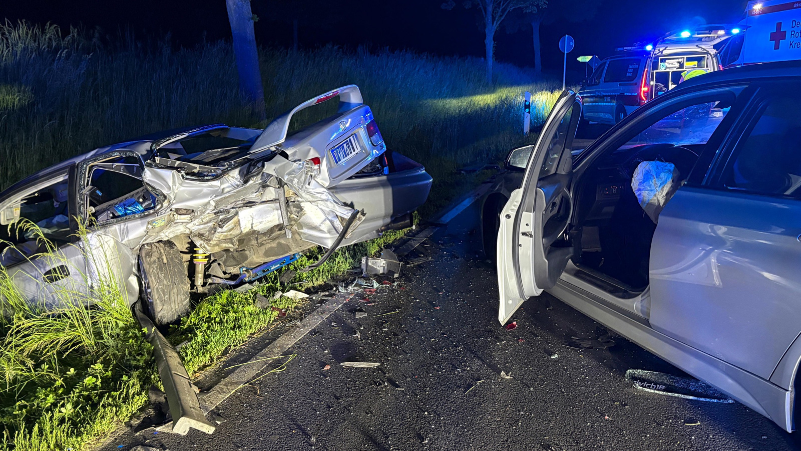 Unfall auf der Bundesstraße 3 bei Northeim sorgt für Vollsperrung in der Nacht